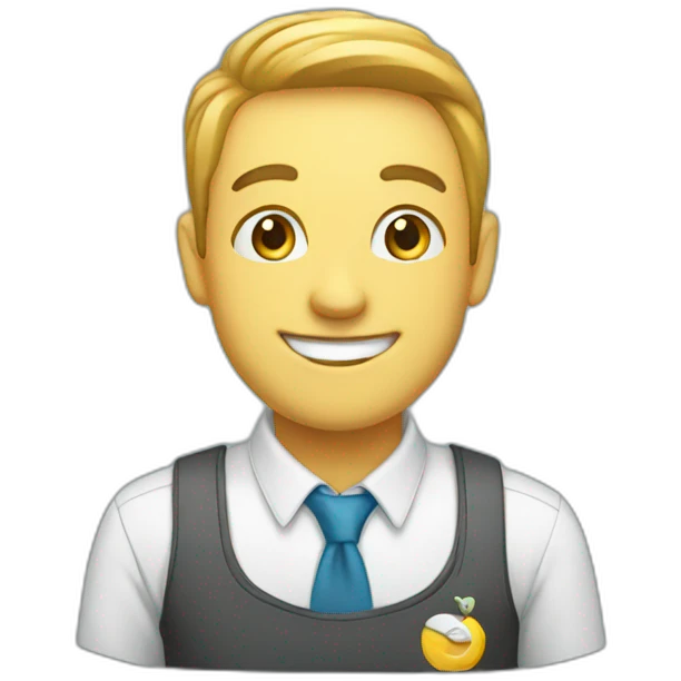 Happy staff emoji