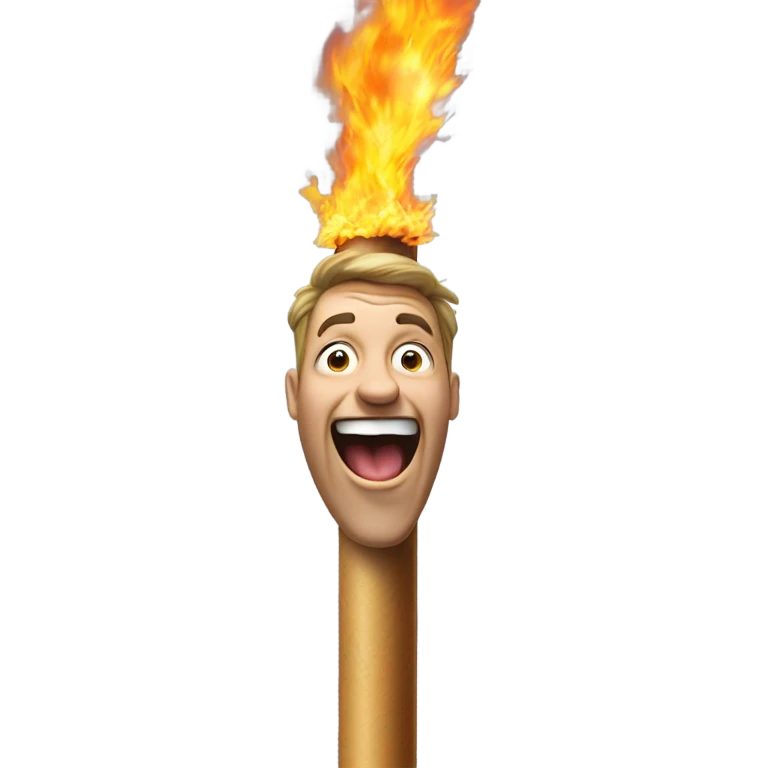 Funny sliding down the fire pole emoji
