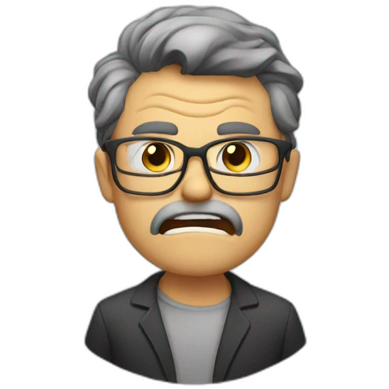 Furious teacher emoji