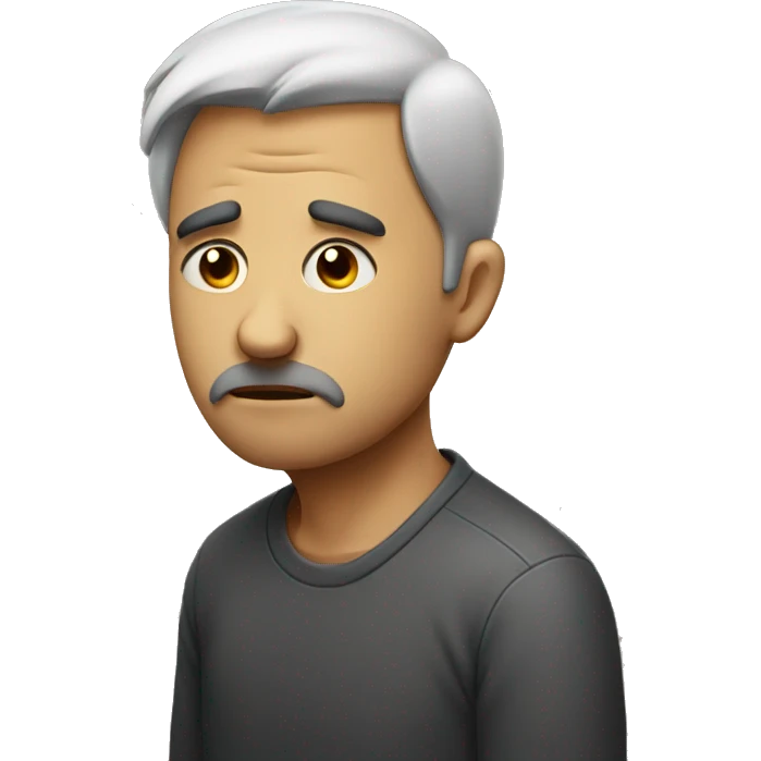 sad man emoji