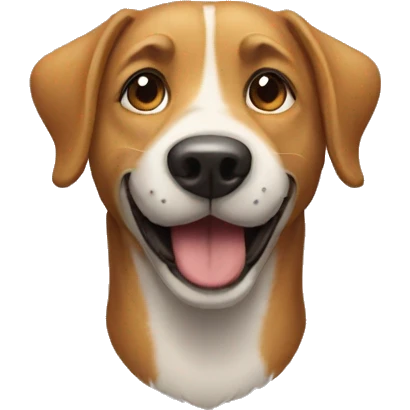 Dog with man smile  emoji