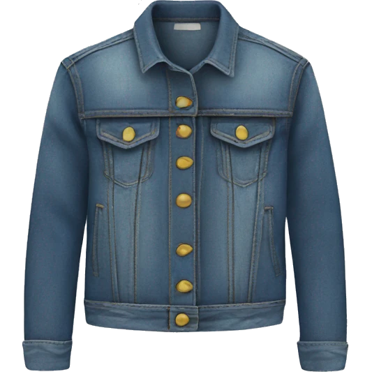denim jacket product, clothes, isolated emoji