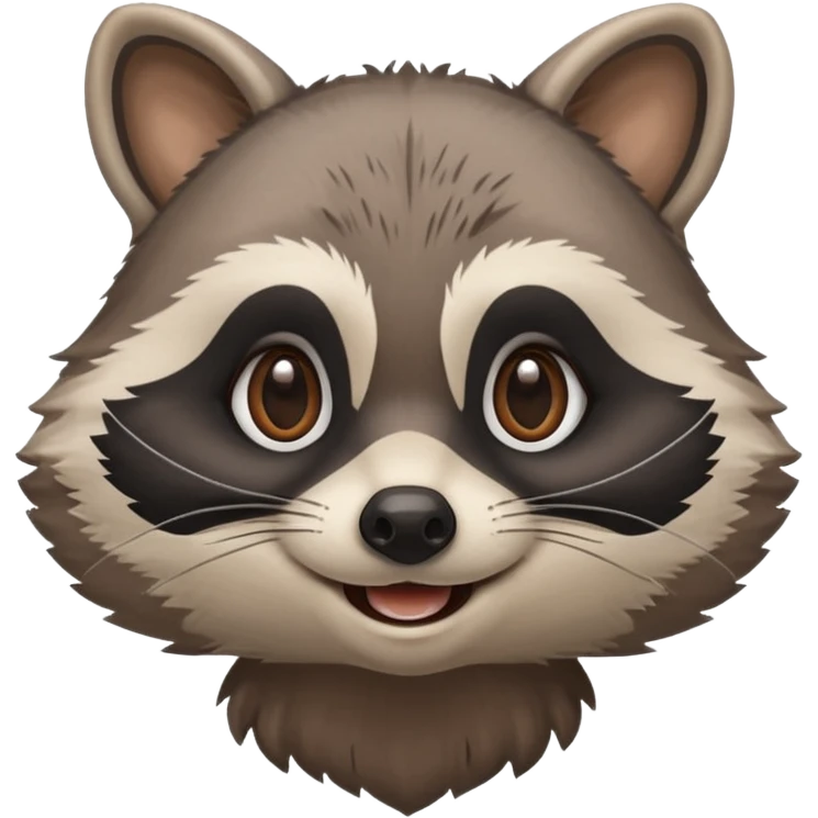 smiling raccoon emoji