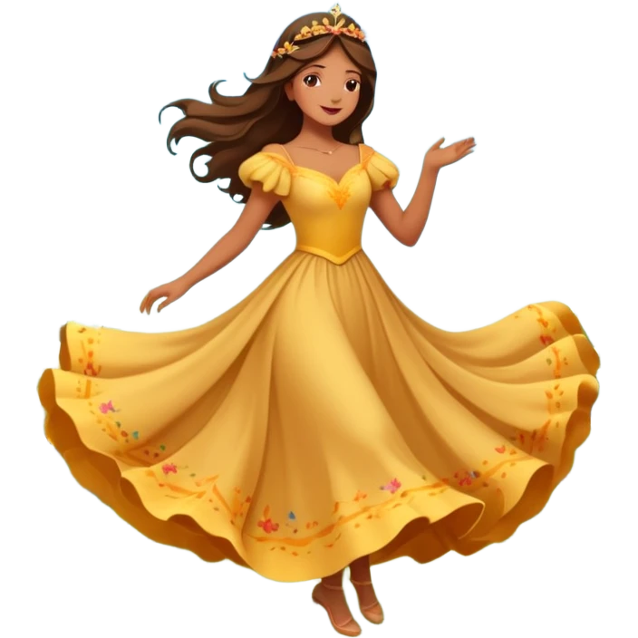 Mi princesa bailando vale entre las praderas más allá avanzando están las mariposas y el colibrí Más allá donde Cantan y danzan las mariposas y los colibrís resuenan los cantos del cielo (emmi), emoji