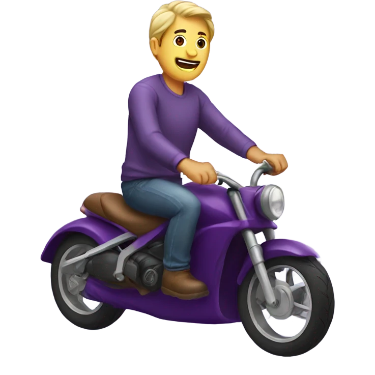 Guy riding eggplant  emoji