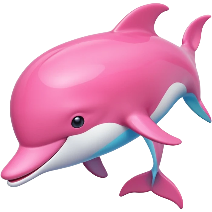 A pink dolphin emoji