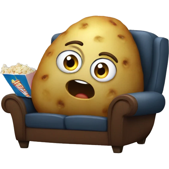 potato watching a movie  emoji