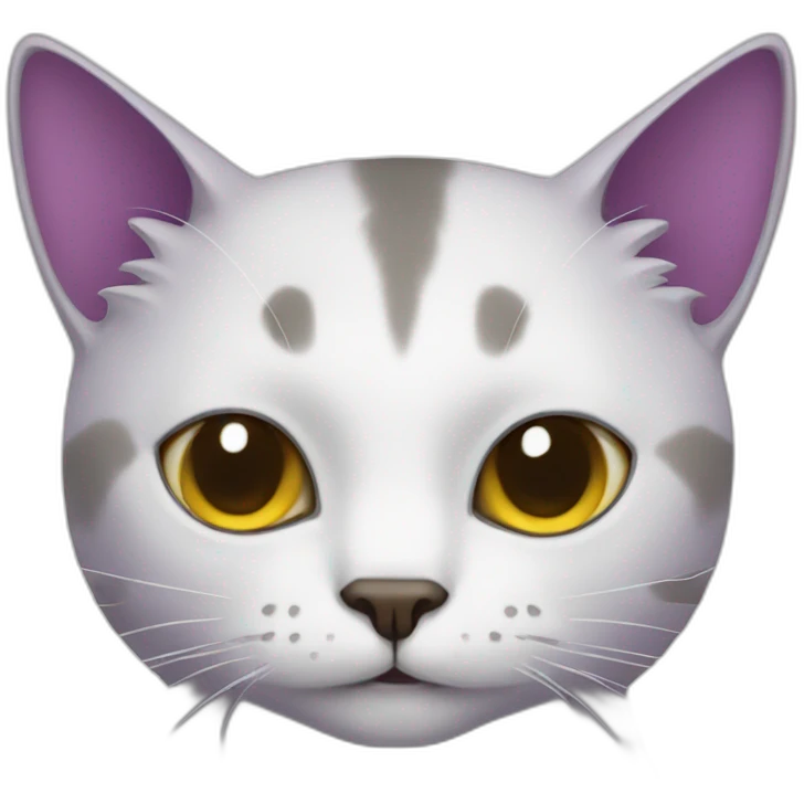 Cat with am eggplant emoji