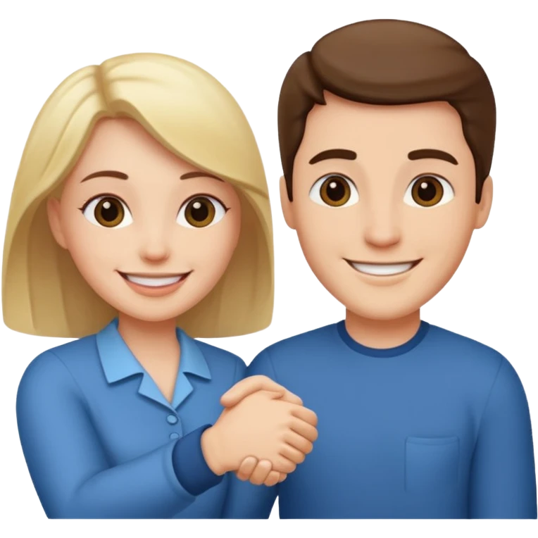 a couple shakes hands emoji