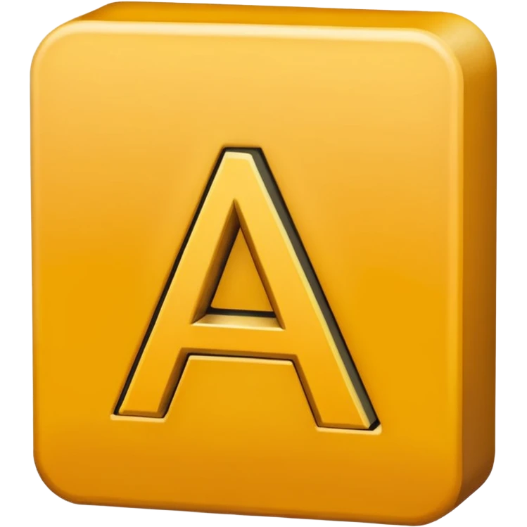 A square image of capital "A" next to capital "I" emoji