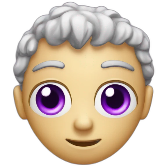 purple heart with eyes emoji