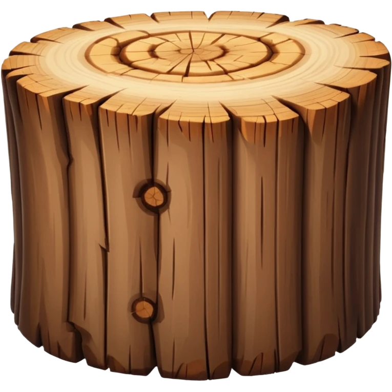 cartoon wood log emoji