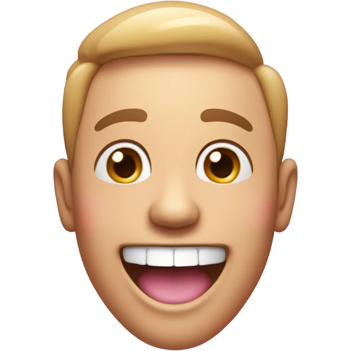 Pink laugh  emoji