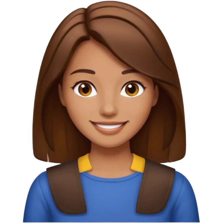 can you draw an emoji of a woman with hair parted down the middle emoji