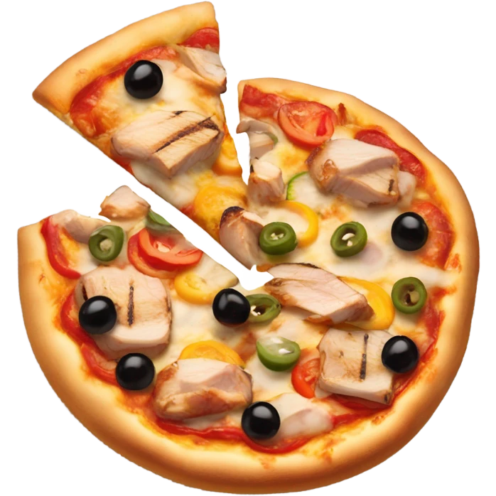 Pizza chicken emoji