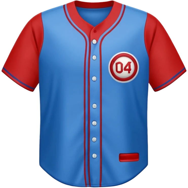 baseball jersey blue (#00A3E0) and red (#F9423A) emoji
