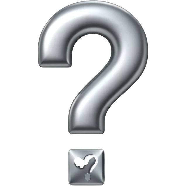 Question mark character emoji