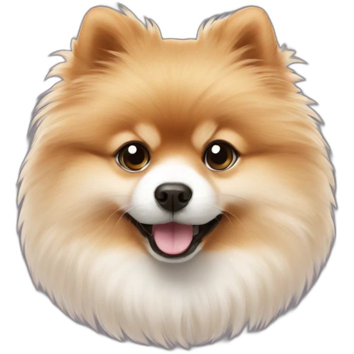 Floss the fluffy Pomeranian emoji