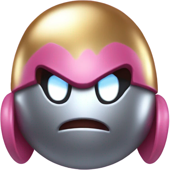 Metal colored kirby  emoji