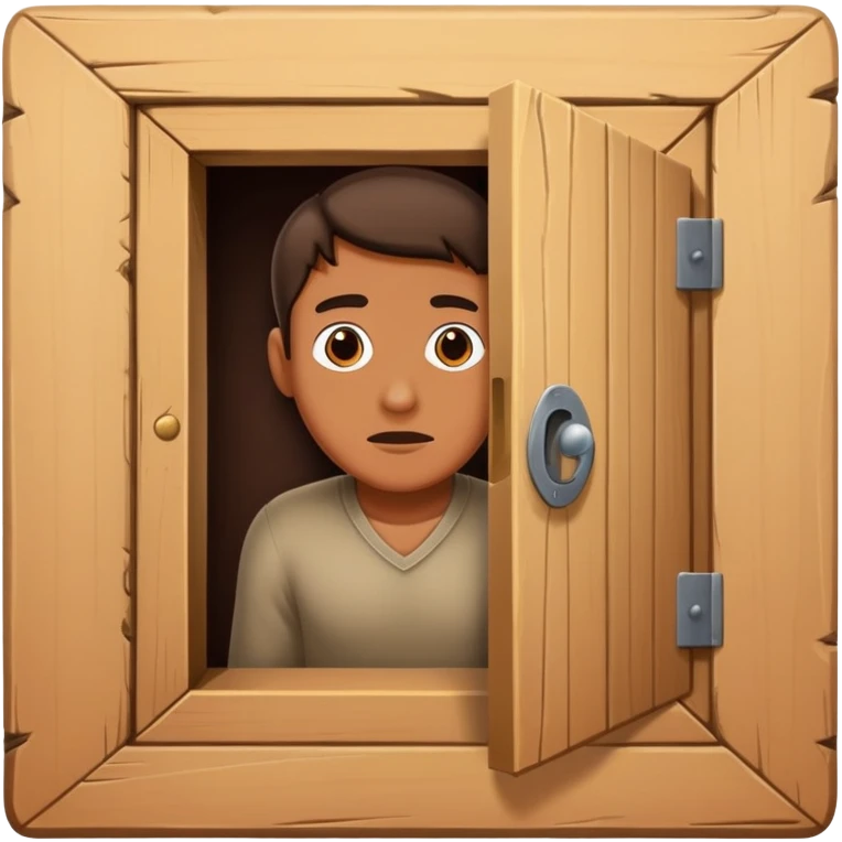 man hiding under secret room trapdoor emoji