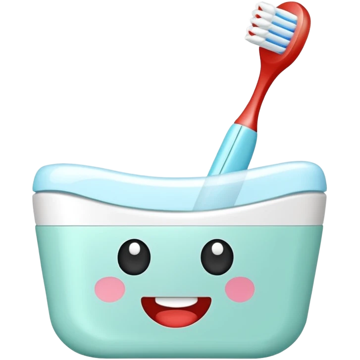 amenity kitwith toothbrush toothpaste emoji