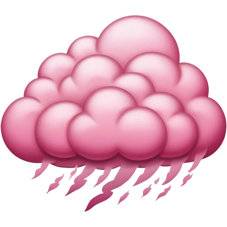 pink storm cloud emoji