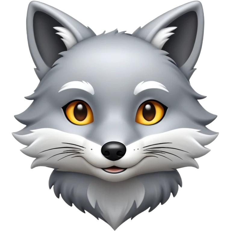 Zorro de plata emoji