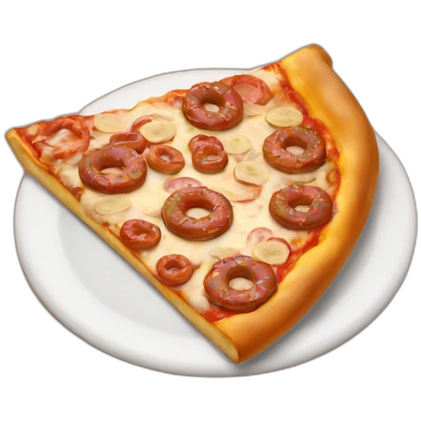Pizza with Donuts  emoji