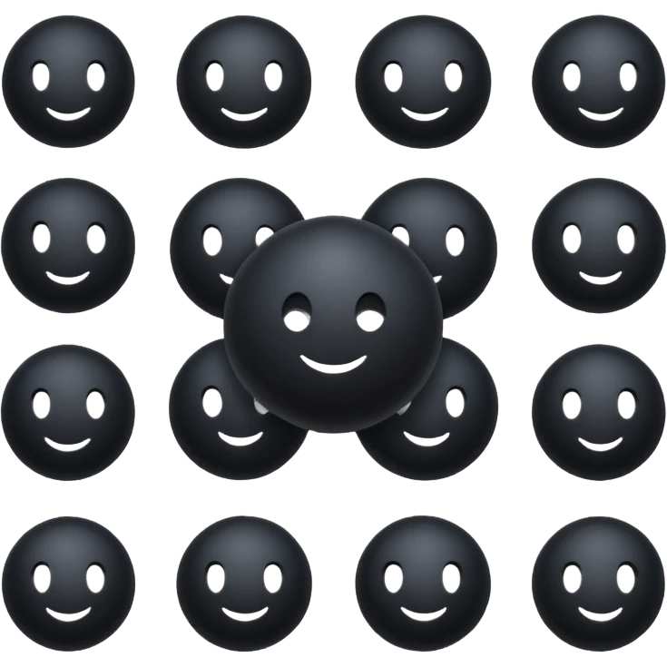 Realistic Black Moon emoji