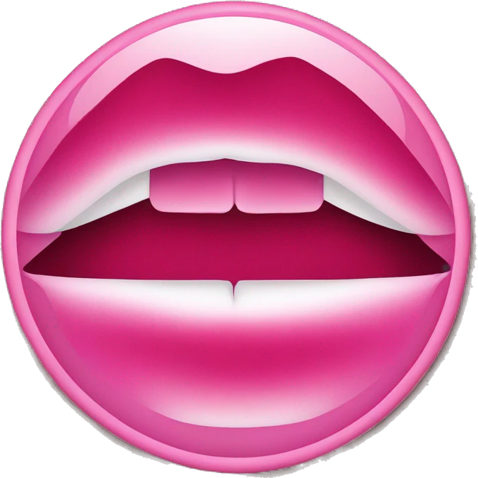 Forbidden lipstick sign emoji