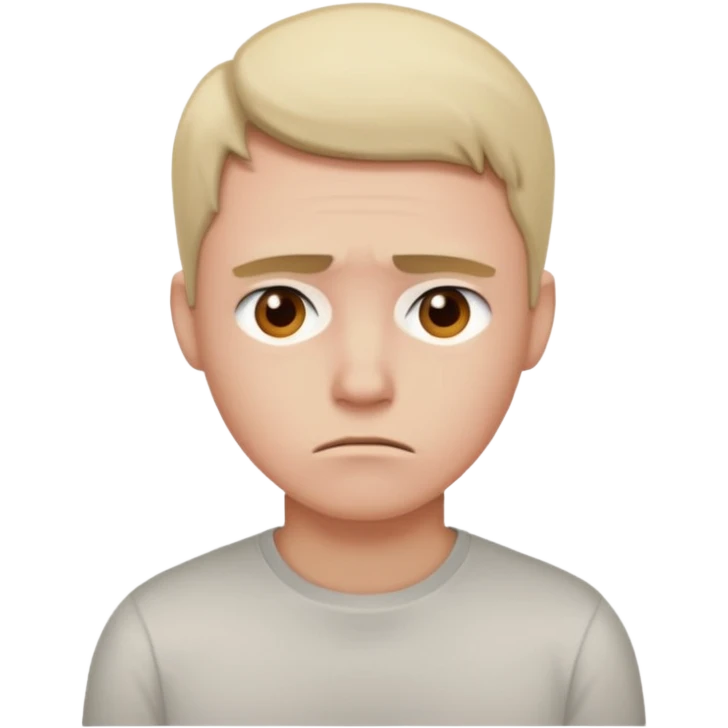 расстроен человек без друзей emoji