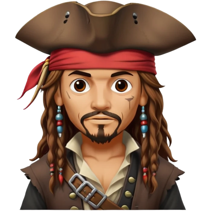 jacksparrow with a red pirate hat emoji