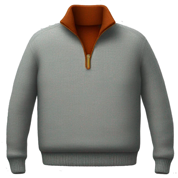 Half zip sweater emoji