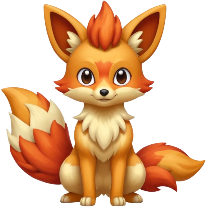 Nickit-Fennekin-Vulpix-fusion (full body) emoji