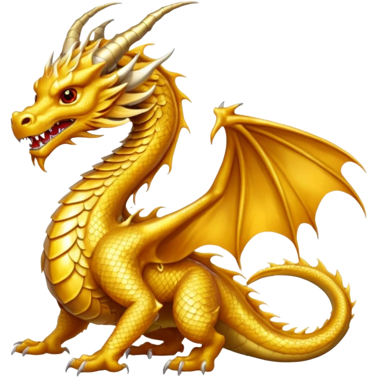a golden dragon emoji
