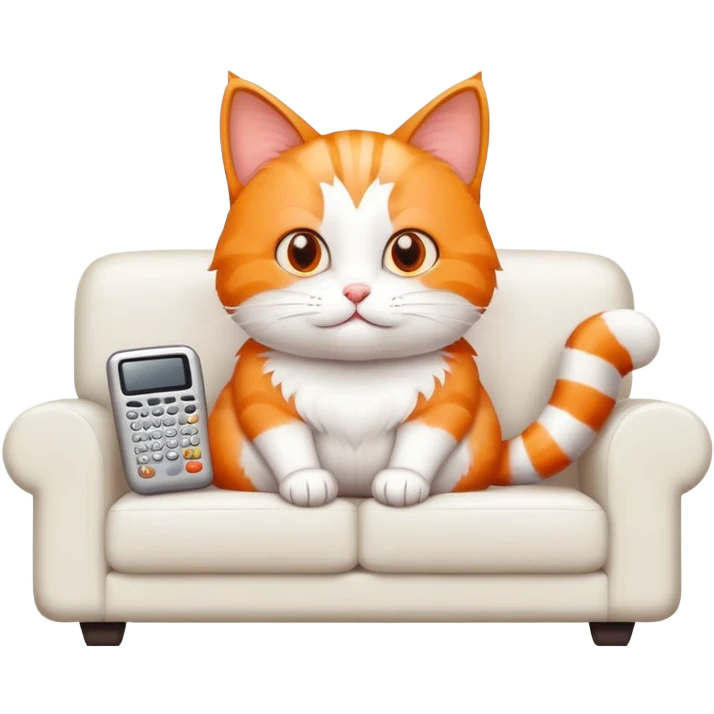 Funny Cat with tv emoji