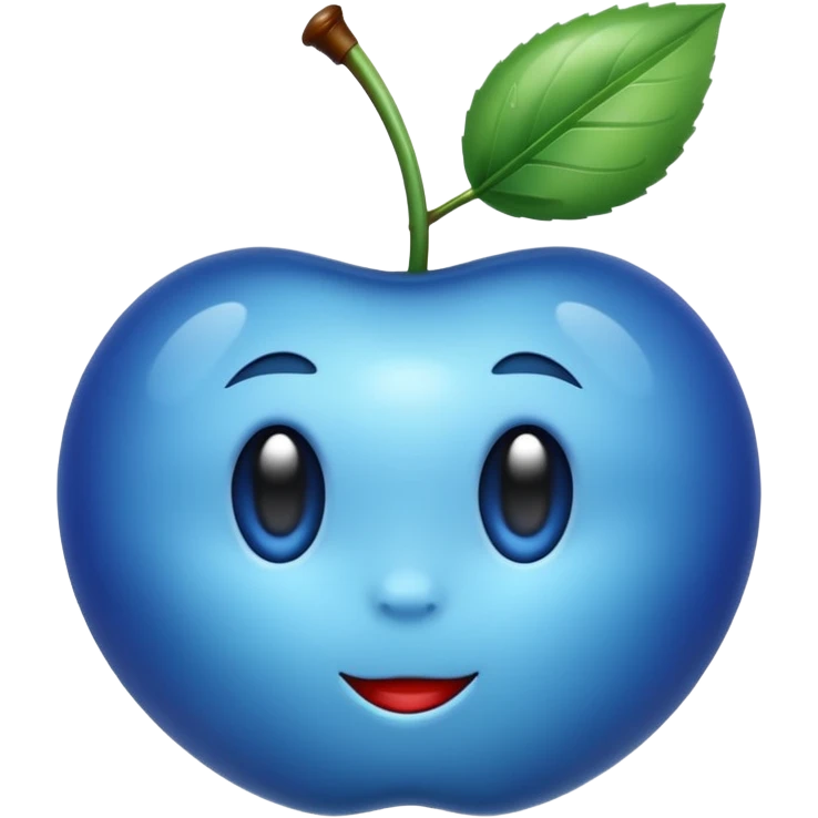 Une  cerise bleu ils8 emoji