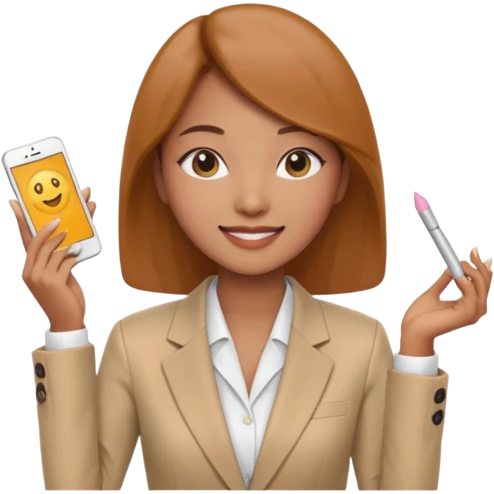 a korean product marketing expert women in cosmetics industry emoji
