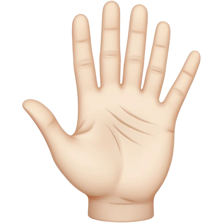 open palm with mystical lines emoji