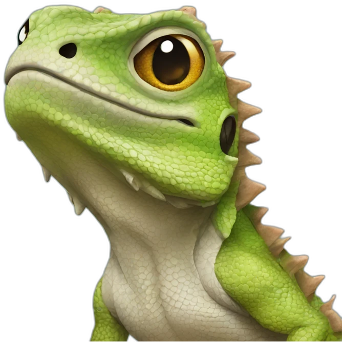 Hairy lizard emoji