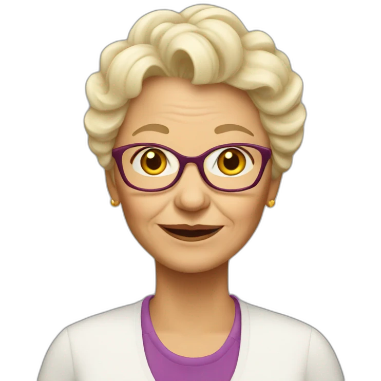 Grandma blonde emoji