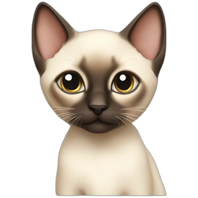 Siamese kitten emoji