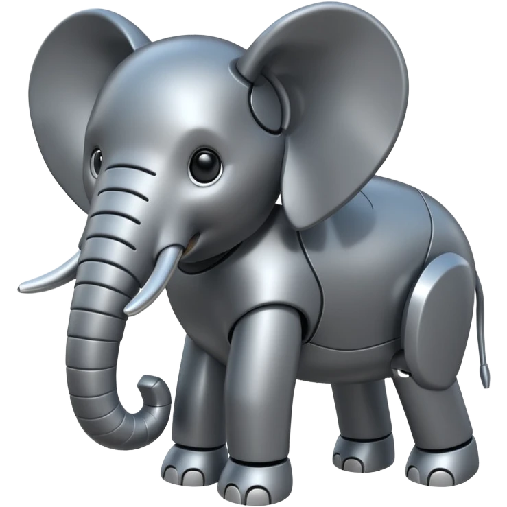 Robotic elephant emoji