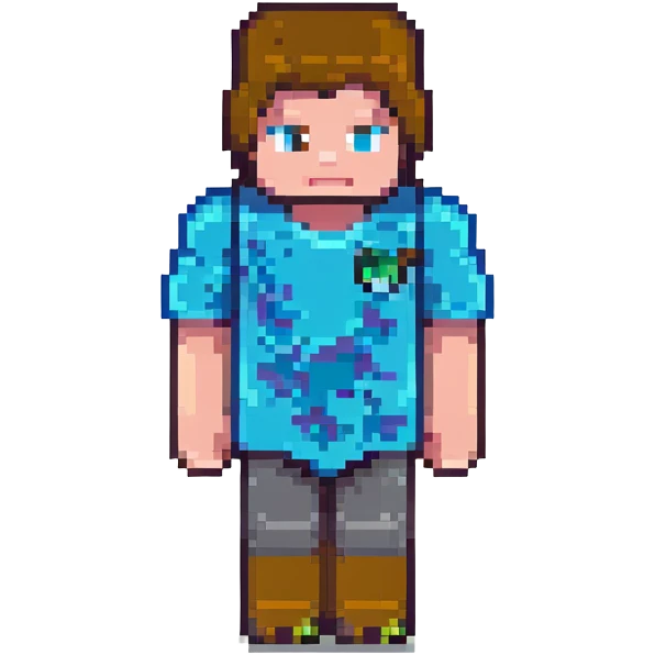 Minecraft Steve character emoji