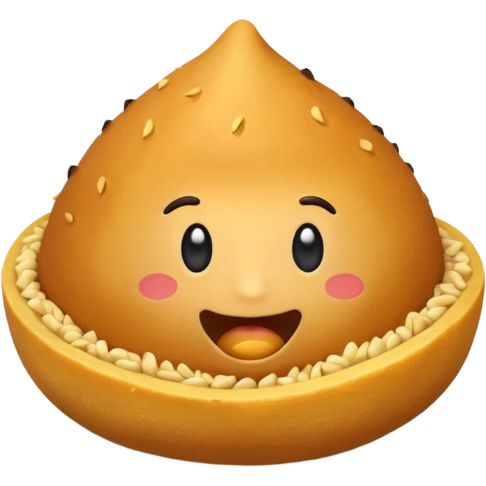 Uma coxinha, salgado típico brasileiro emoji