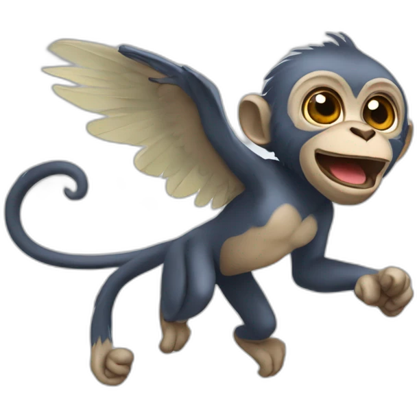 Flying monkey emoji