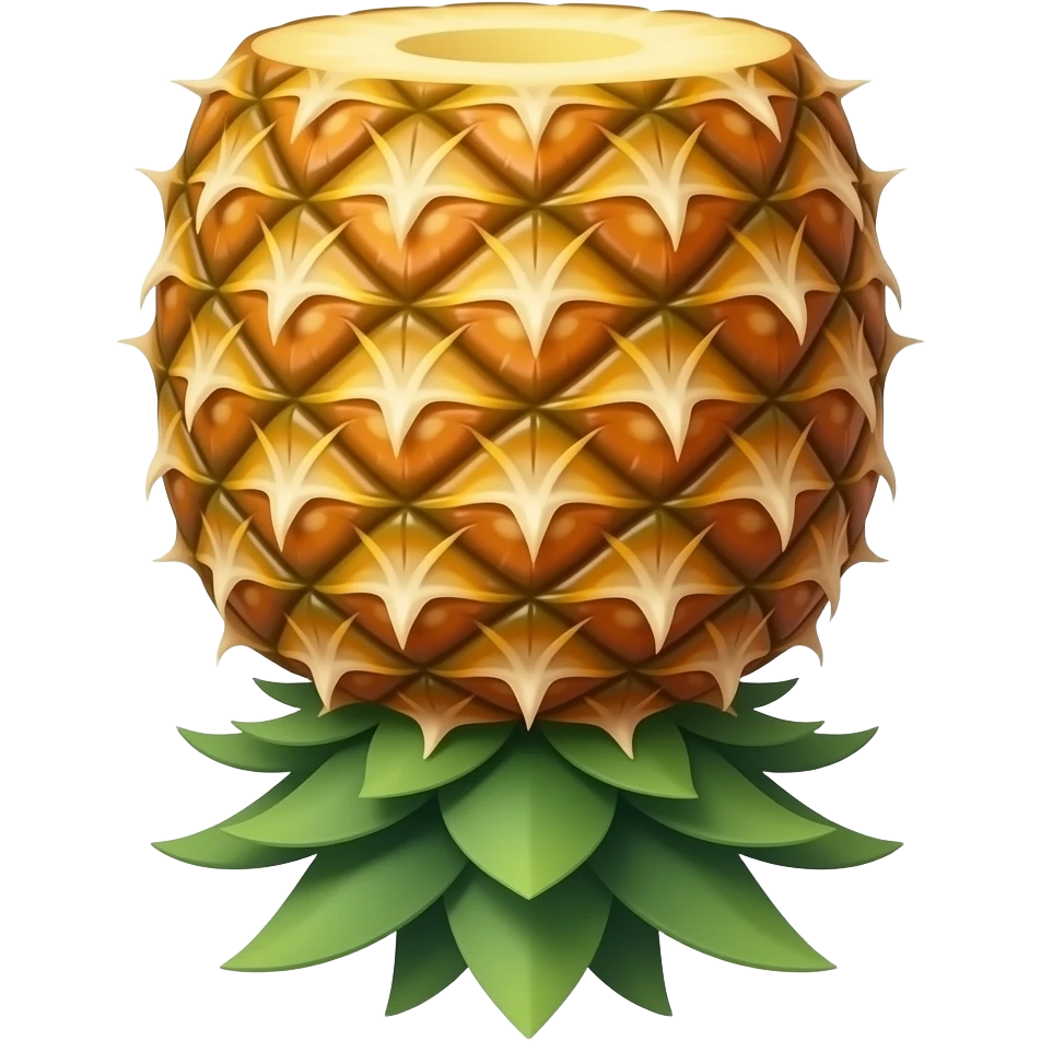 Whole Pineapple upsidedown emoji