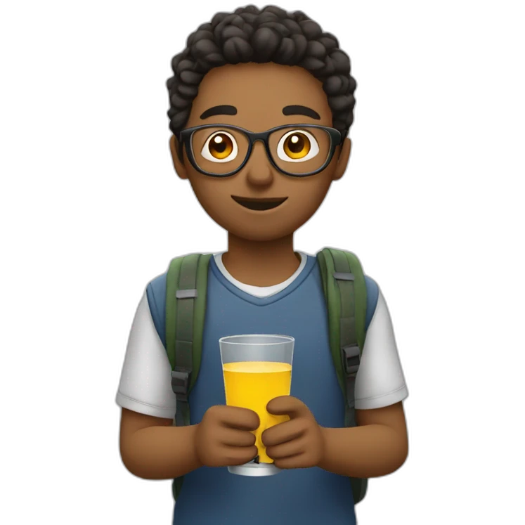 Student taking shots emoji