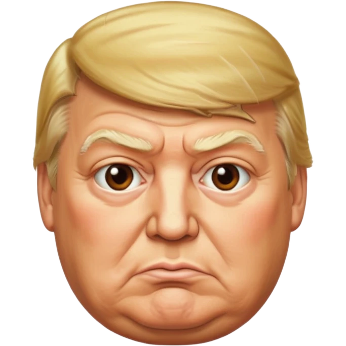MAKE IT MUCH MORE REALISTIC, ESPECIALLY IN THE DONALD TRUMP FACE AND HAIR, MUCH MORE ELDERLY, AND MUCH MORE OBESE, TO REFLECT HIS REALITY emoji