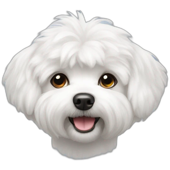 Bichon frisé bark emoji
